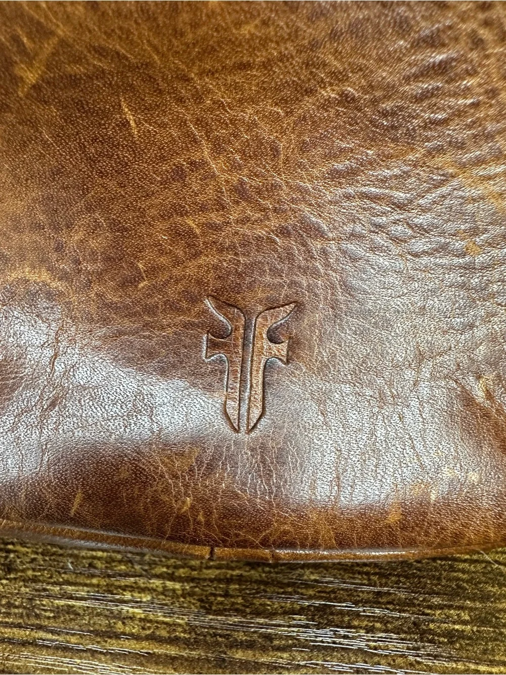 Frye Brown Genuine Leather Mini Crossbody Saddle Bag | Soft Leather